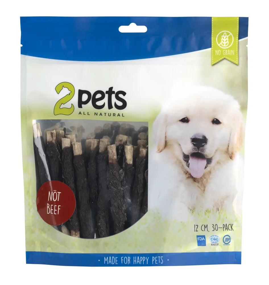 2pets Tuggpinne mald, nötkött 30-pack