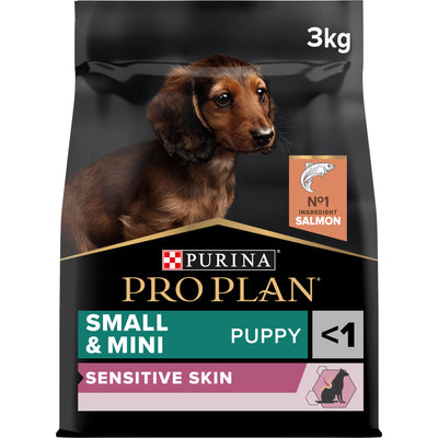 PURINA PRO PLAN Small & Mini Puppy Sensitive Skin Rikt på lax