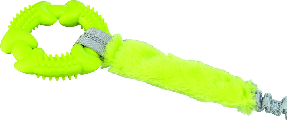 TRIXIE Bungee Tugger med ring, lime