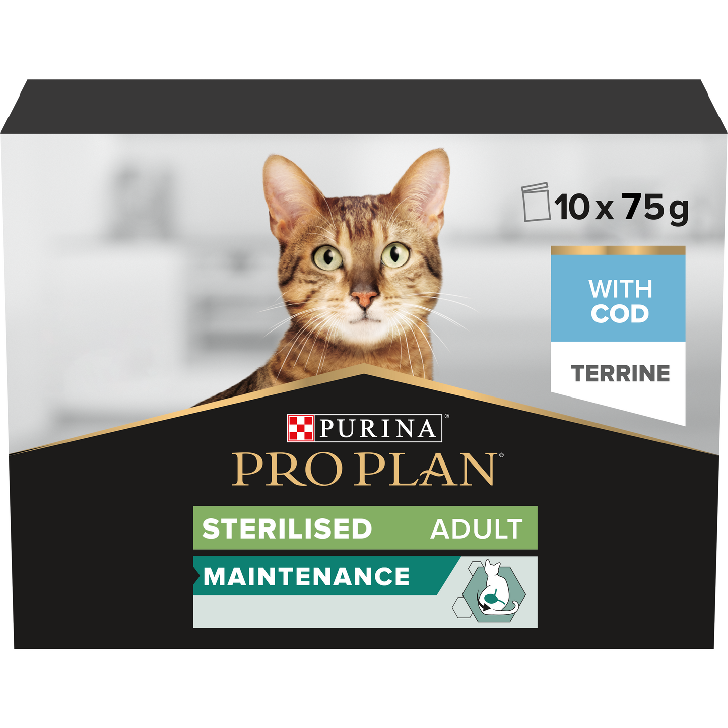 PURINA PRO PLAN Adult STERILISED MAINTENANCE Terrine med torsk