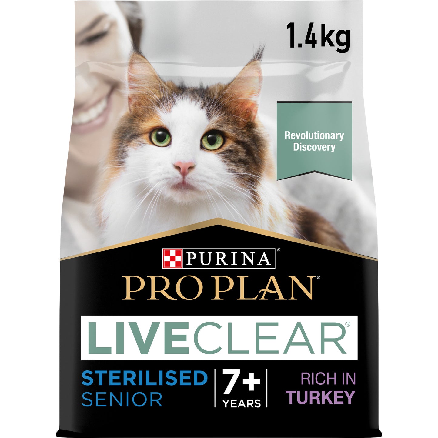 PURINA PRO PLAN LIVECLEAR Sterilised Senior 7+ years Rikt på kalkon