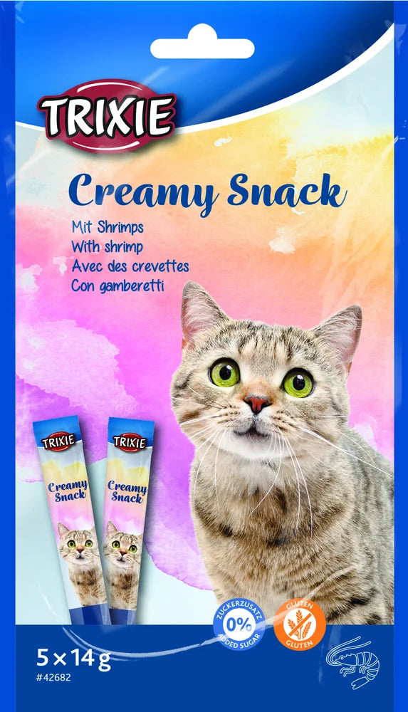 Creamy Snacks till katt med räkor