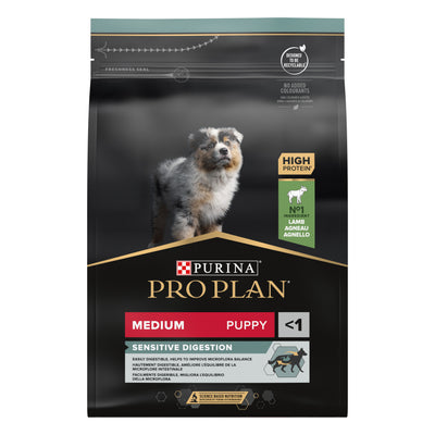 PURINA PRO PLAN Medium Puppy Sensitive Digestion Rikt på Lamm