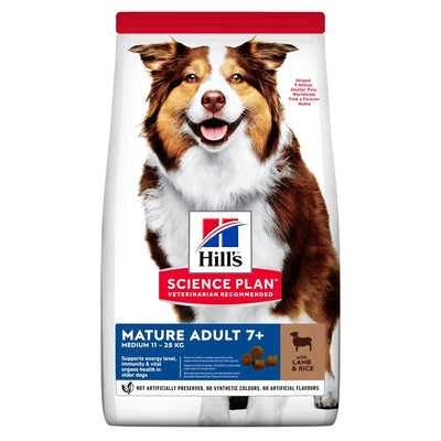 HILL'S SCIENCE PLAN Mature Adult Medium torrfoder med lamm och ris för hund