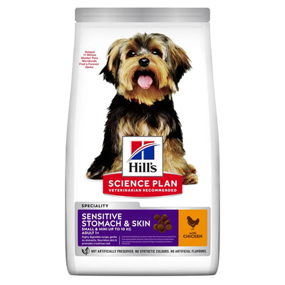 HILL'S SCIENCE PLAN Adult Sensitive Stomach & Skin Small & Mini torrfoder med kyckling för hund