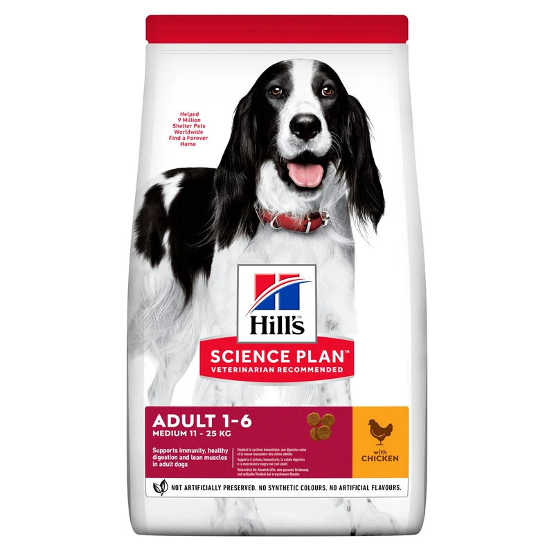 HILL'S SCIENCE PLAN Adult Medium torrfoder med kyckling för hund