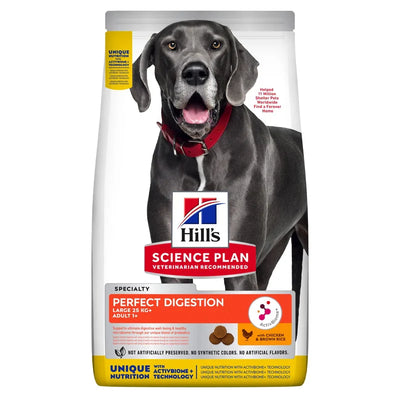 HILL'S SCIENCE PLAN Perfect Digestion Large Breed Adult 1+ torrfoder med kyckling & råris