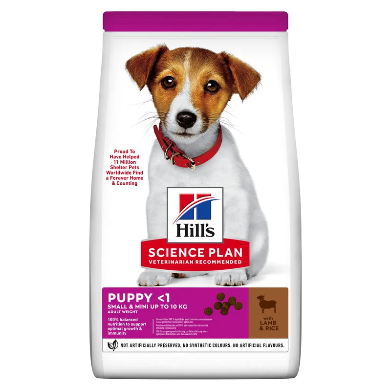 HILL'S SCIENCE PLAN Small & Mini Puppy torrfoder med lamm och ris för hund