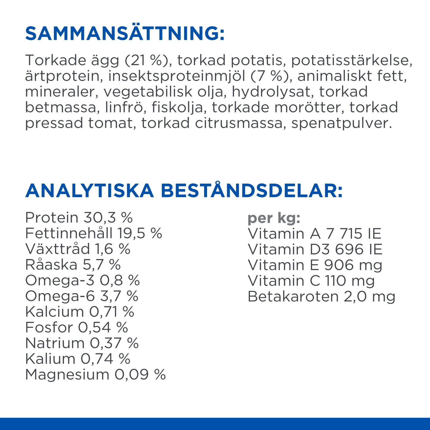 Hill's Science Plan Hypoallergenic Adult kattfoder med ägg & insektsprotein