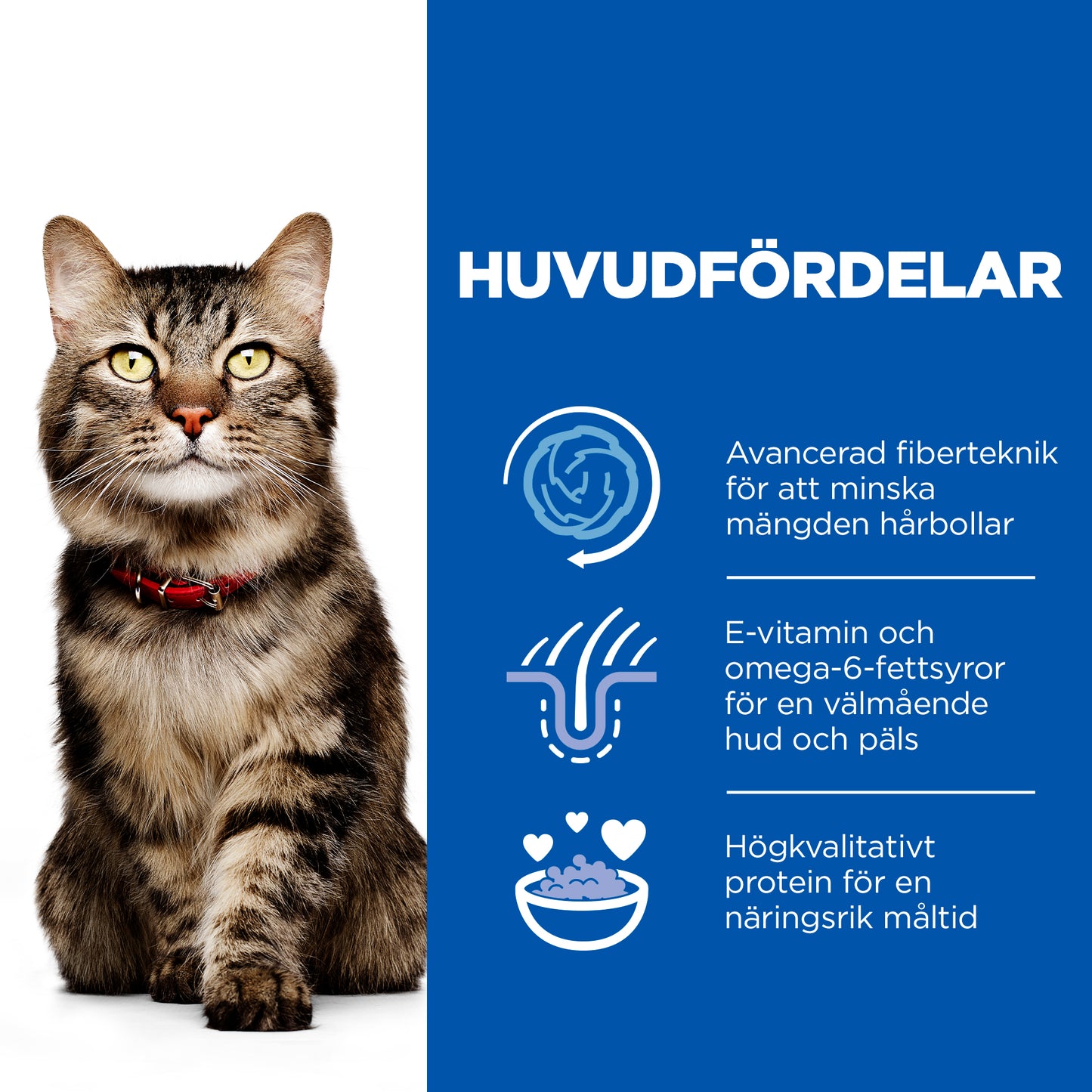 Hill's Science Plan Hairball & Perfect Coat kattfoder med kyckling för vuxna katter