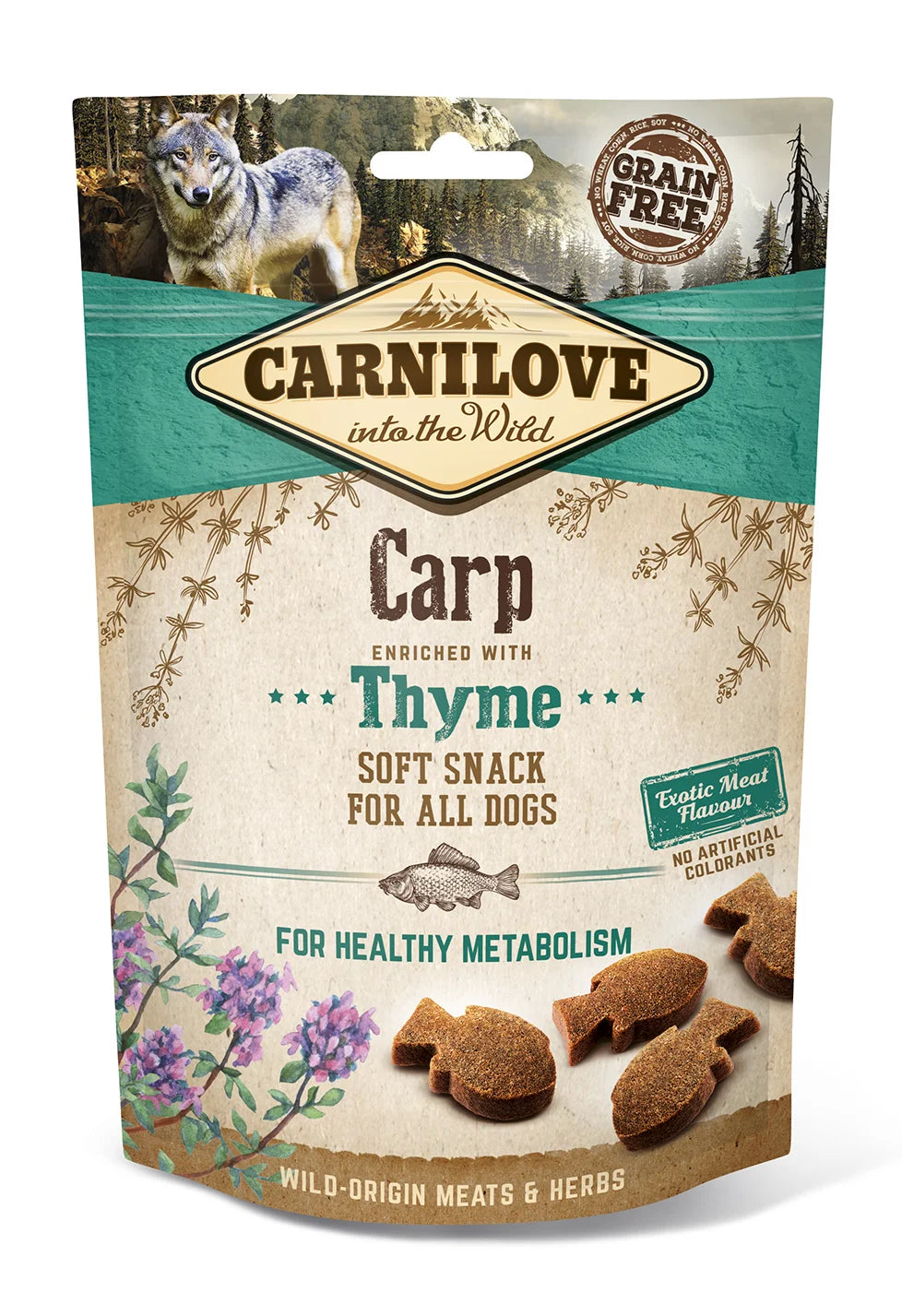 Dog Semi Moist Snack Carp w Thyme