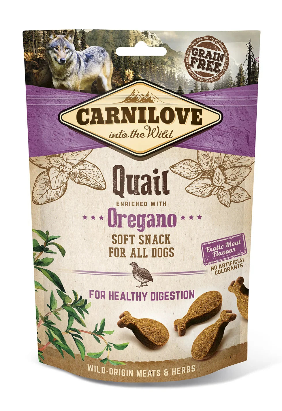 Dog Semi Moist Snack Quail w Orega