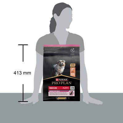 PURINA PRO PLAN Medium Puppy Sensitive Skin Rikt på lax