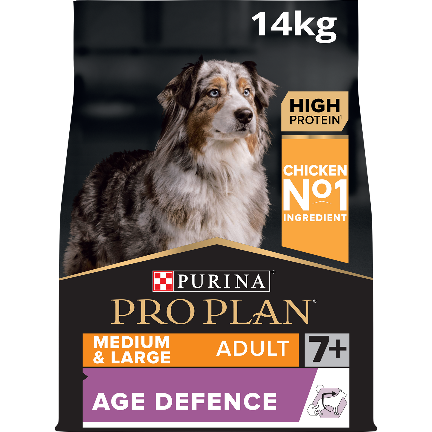 PURINA PRO PLAN Medium & Large Adult Dog 7+ Rikt på kyckling