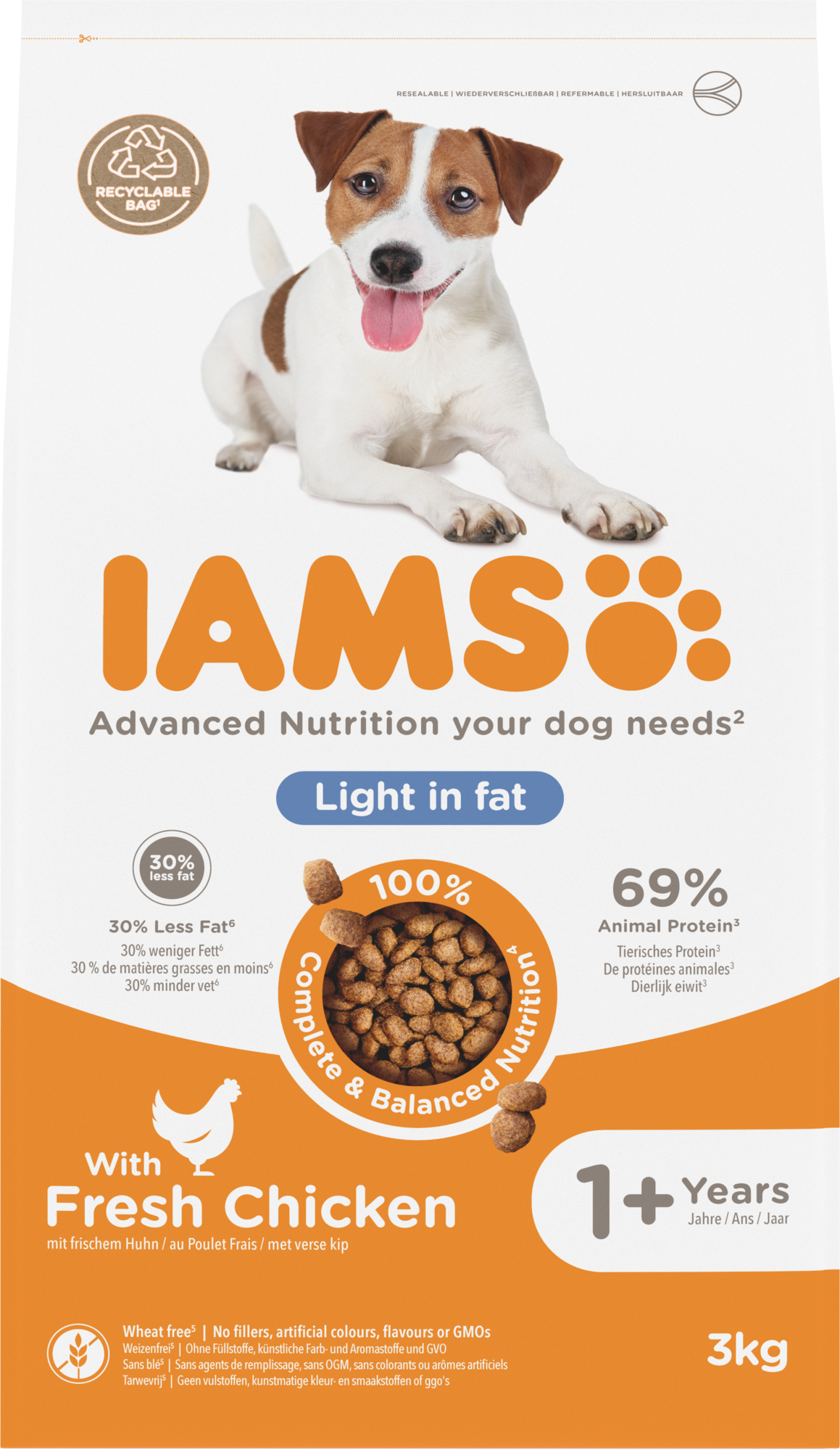 Iams Dog Adult Light in Fat Chicken