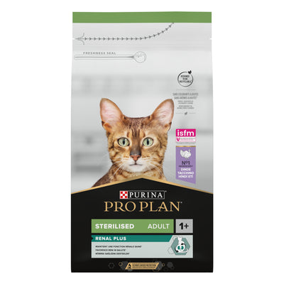 PURINA PRO PLAN Sterilised Adult 1+ RENAL PLUS Rik på kalkon