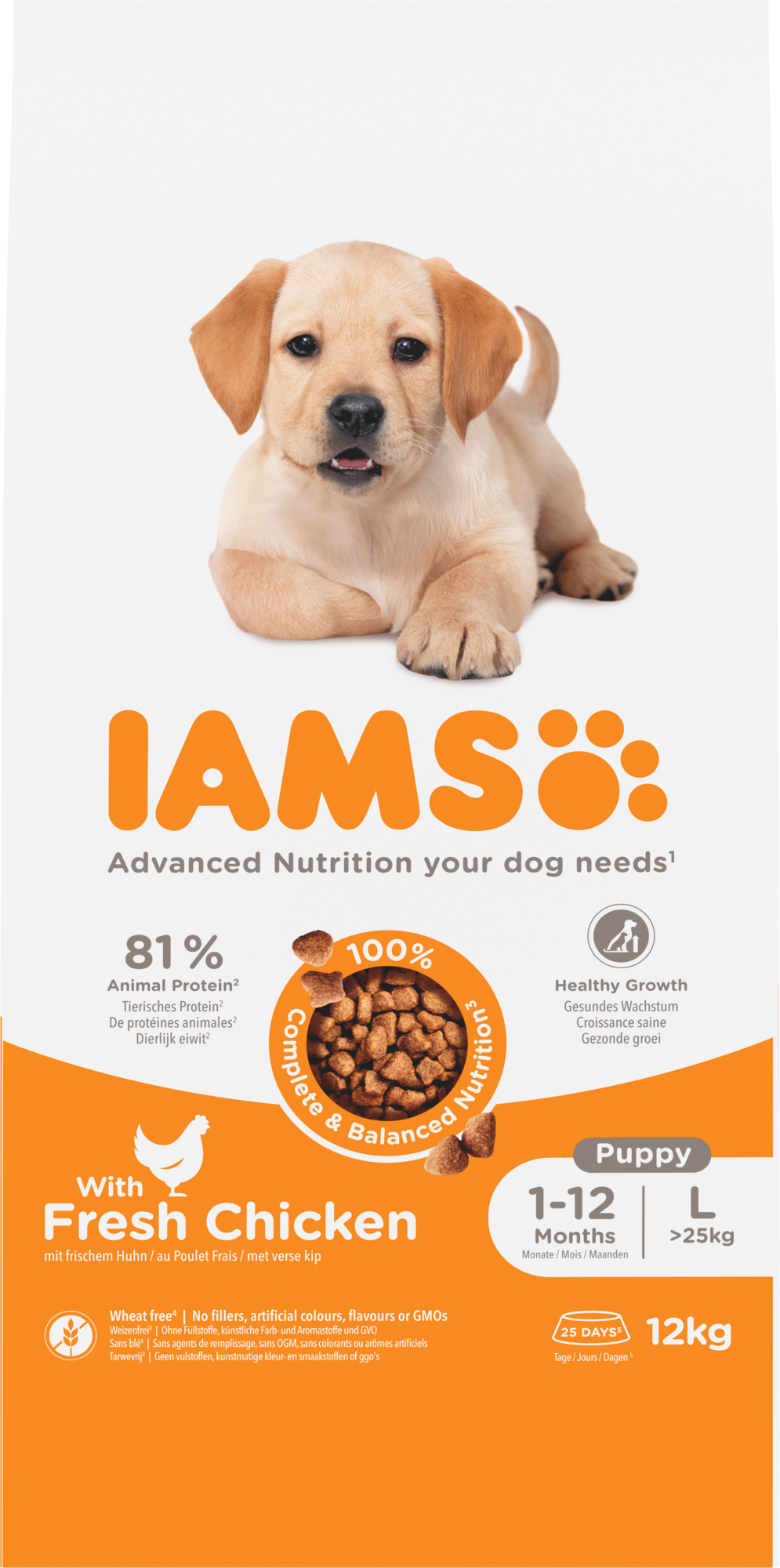 Iams Dog Puppy Large Chicken