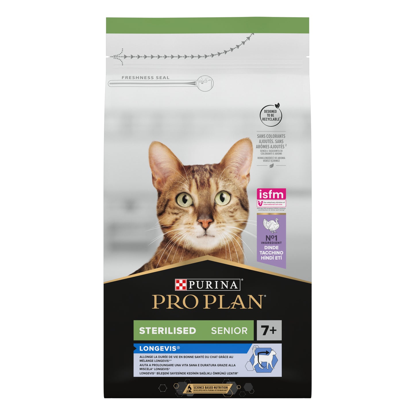 PURINA PRO PLAN Sterilised Senior 7+ LONGEVIS Rik på kalkon