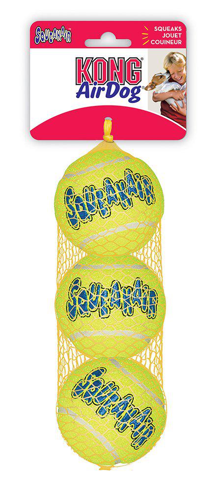 KONG KONG AIRDOG SQUEAKAIR TENNISBOLL 3PACK S 5CM