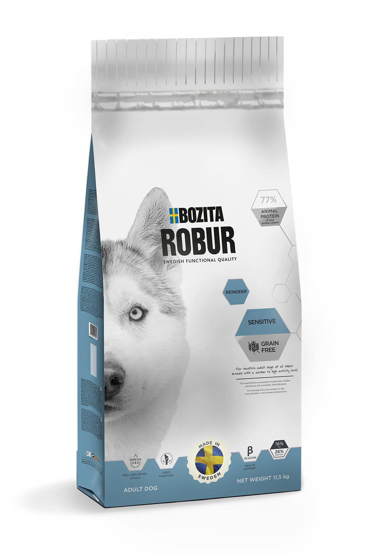 BOZITA ROBUR SENSITIVE GRAIN FREE REINDEER 11.5KG