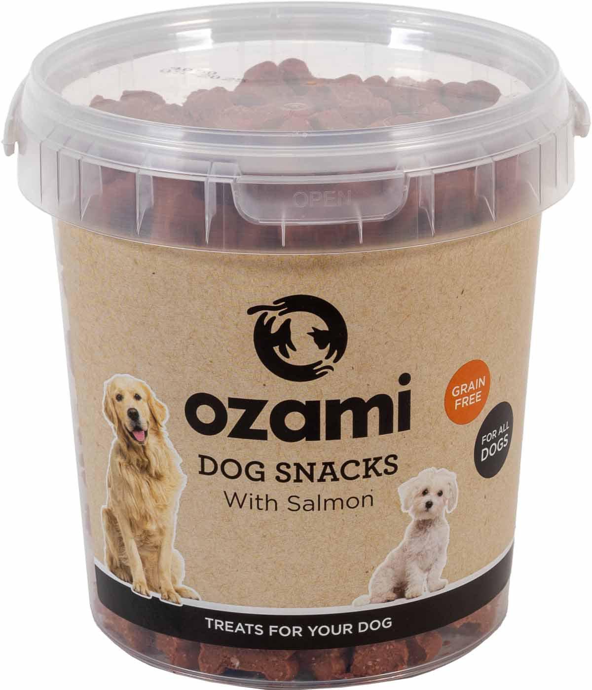 OZAMI HUND OZAMI DOG SNACK GRAIN FREE SALMON BUCKET 500G