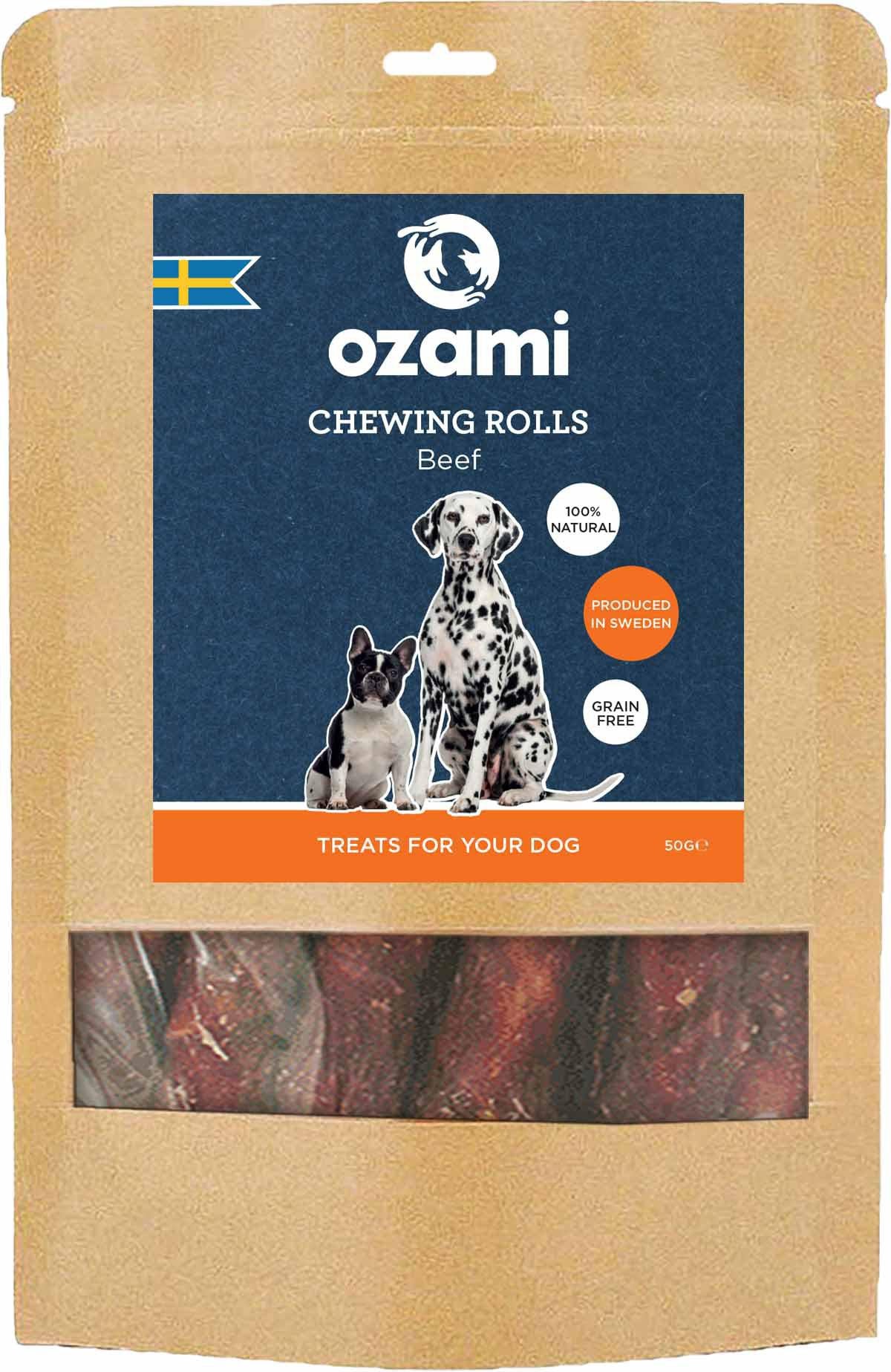 OZAMI HUND OZAMI PREMIUM BEEF ROLL 4-PACK