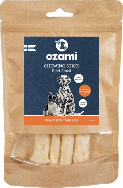 OZAMI HUND OZAMI PREMIUM CHEWSTICK BEEF 4-PACK 14CM