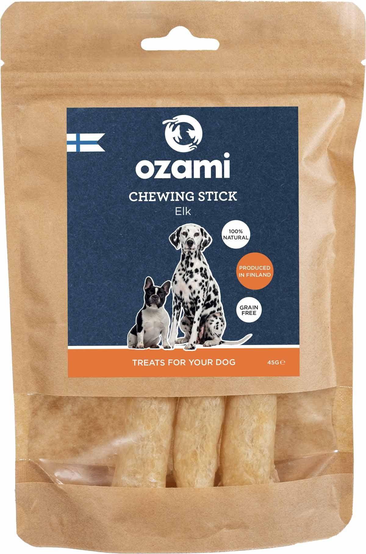 OZAMI HUND OZAMI PREMIUM CHEWSTICK ELK 3-PACK 14CM