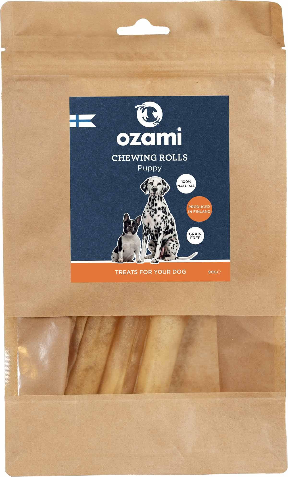 OZAMI HUND OZAMI PREMIUM CHEWING ROLLS PUPPY 3-PACK 18CM