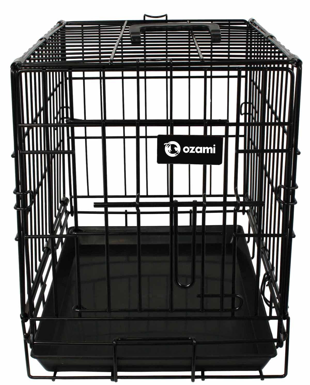 OZAMI Hundtransportbur Svart 47.5X31.5X39Cm