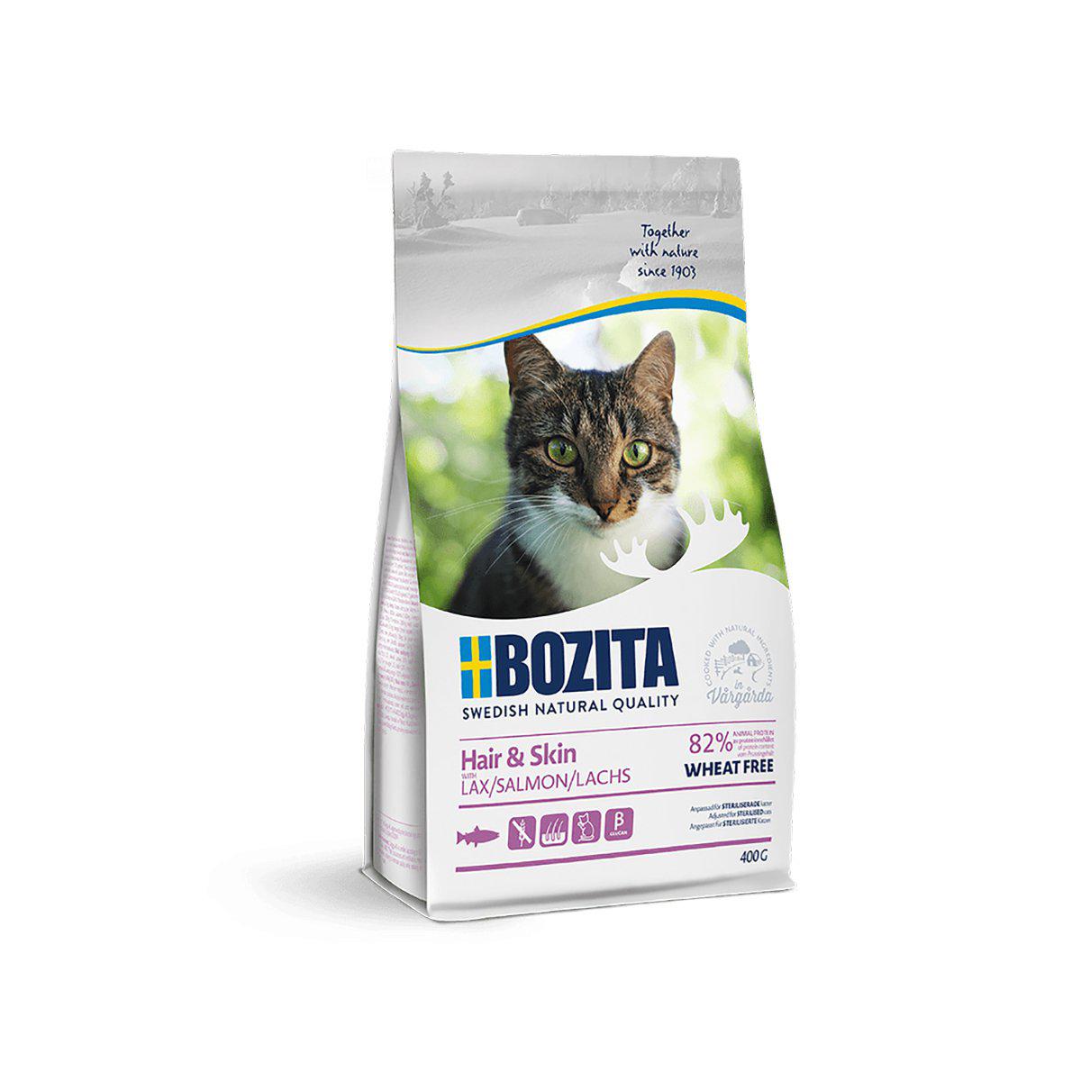 BOZITA BOZITA HAIR & SKIN WHEAT FREE SALMON 400GR