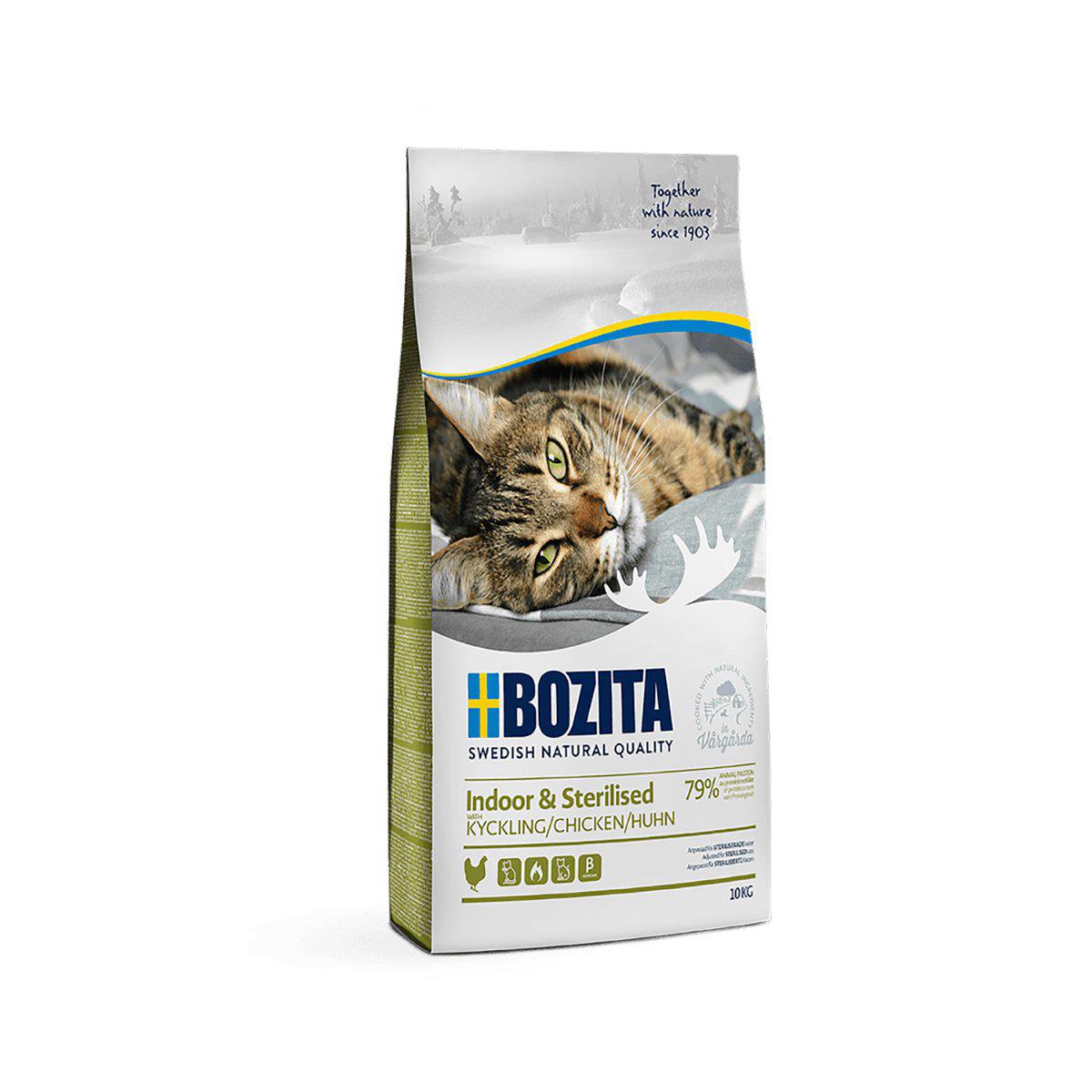 BOZITA BOZITA INDOOR & STERILISED CHICKEN 10KG