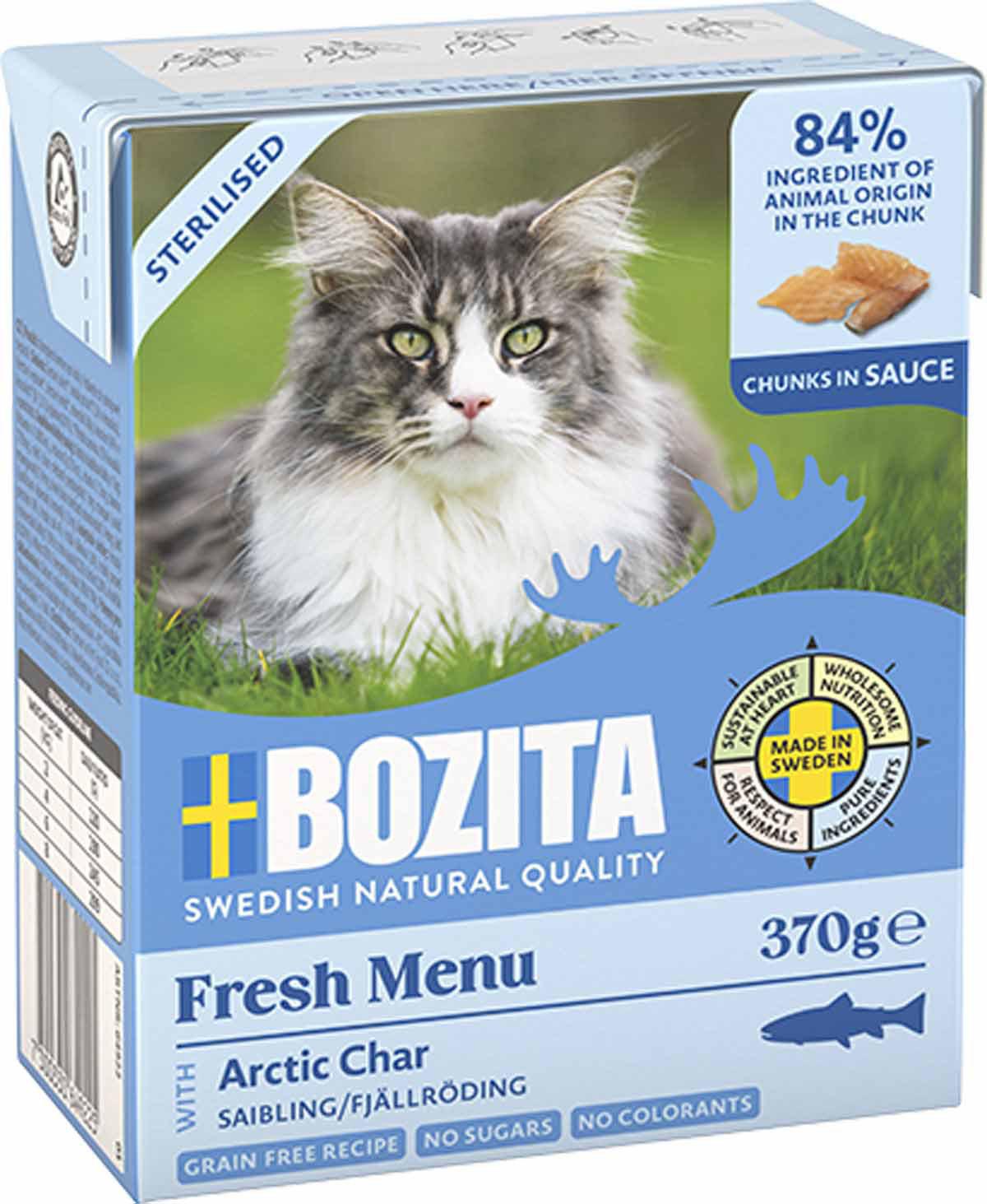 BOZITA BOZITA CAT STERILISED ARTIC CHAR IN SAUCE 370G