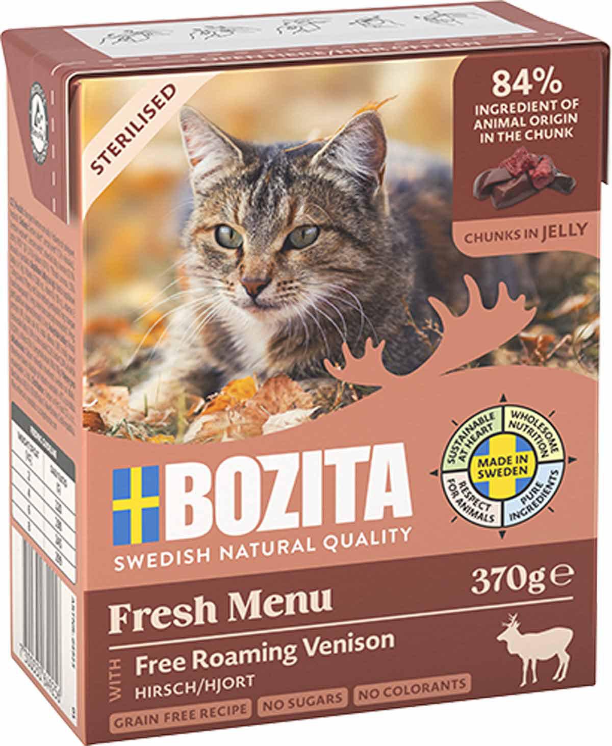 BOZITA BOZITA CAT STERILISED VENISON IN JELLY 370G