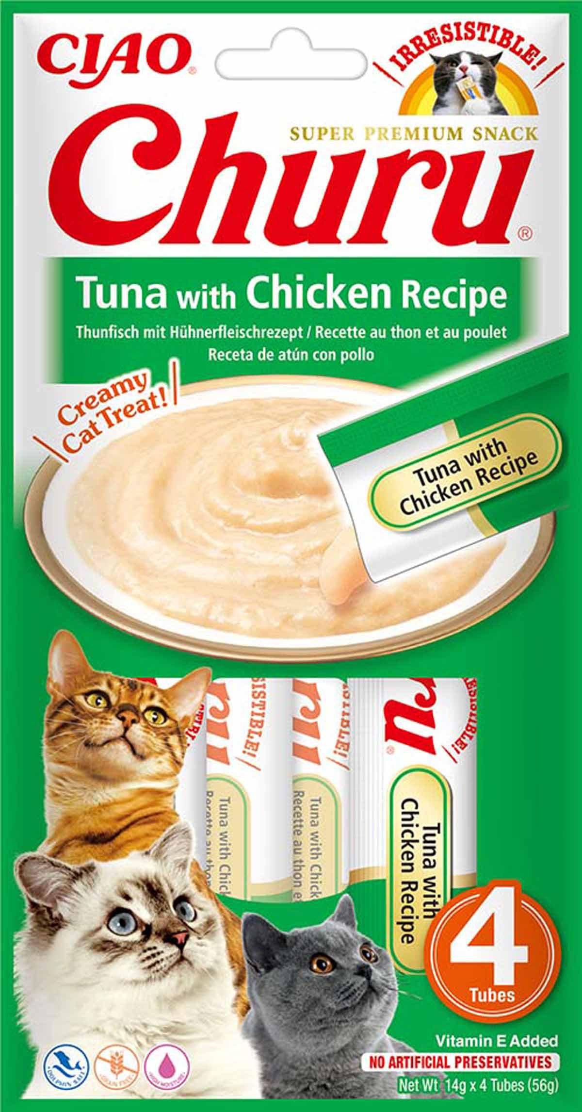 CHURU CHURU CAT TUNA WITHCHICKEN 4ST