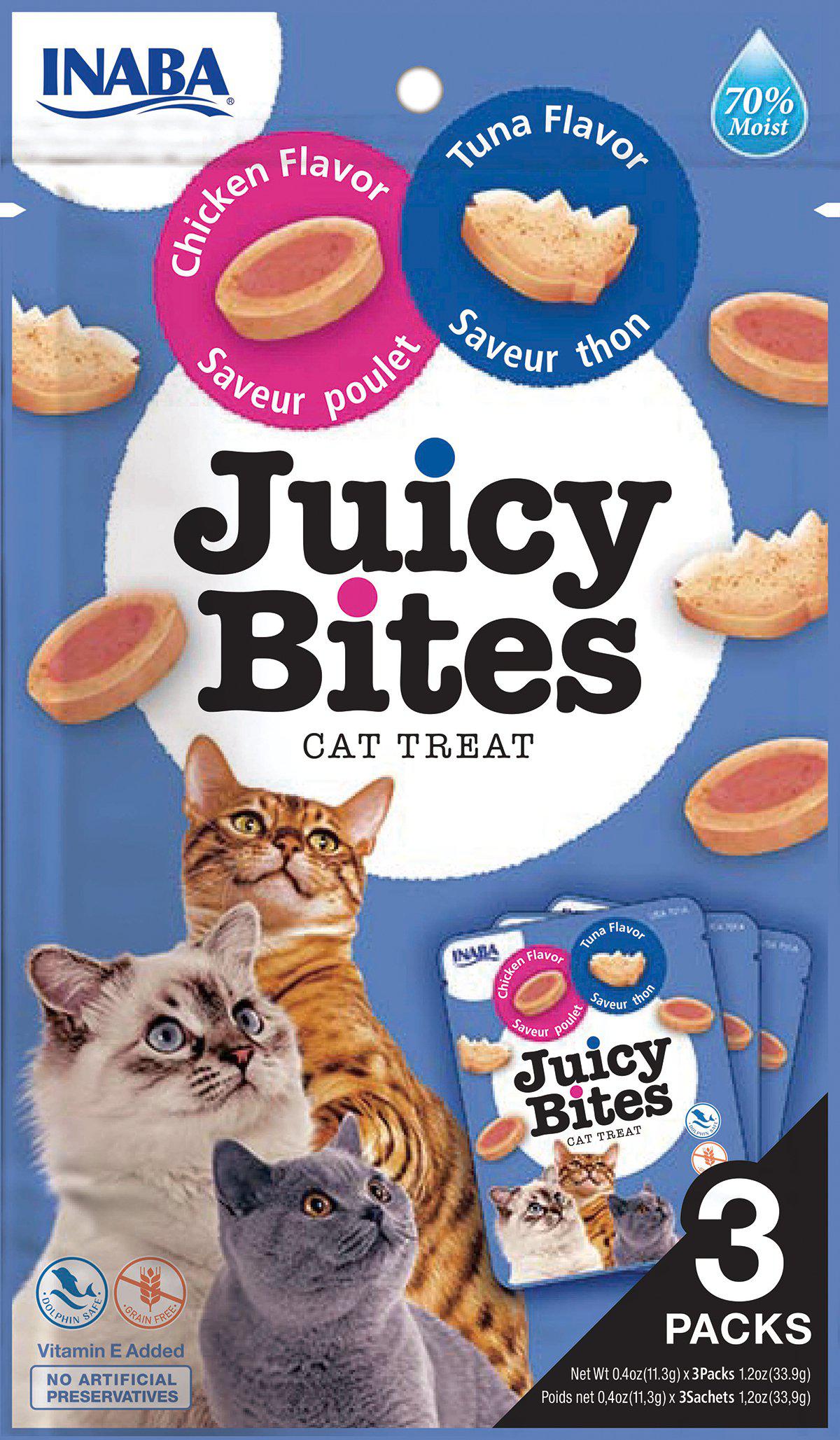 CHURU CHURU CAT JUICY BITES CHICKEN /TUNA 3ST