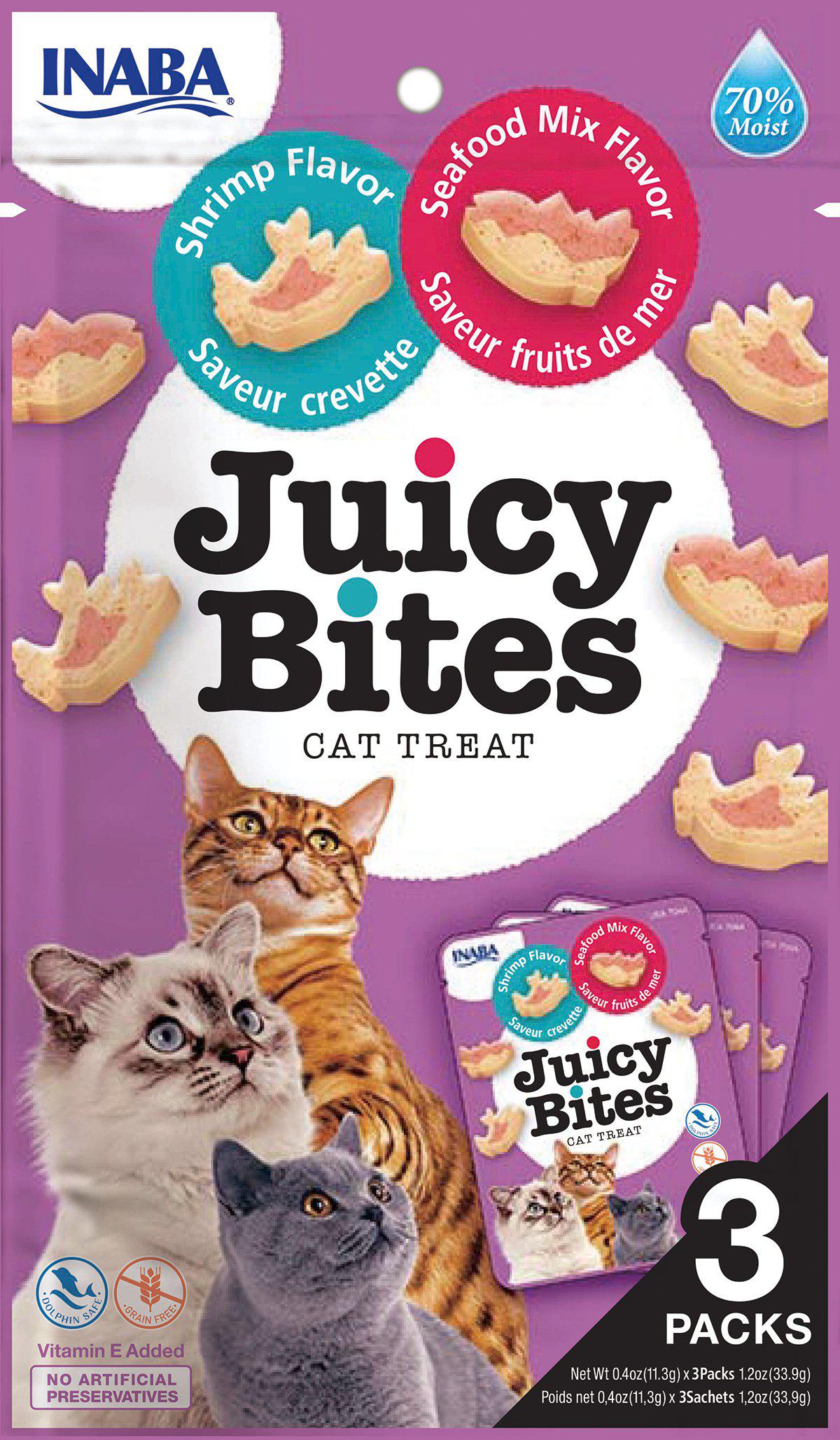 CHURU CHURU CAT JUICY BITES SHRIMP/SEAFOOD 3ST