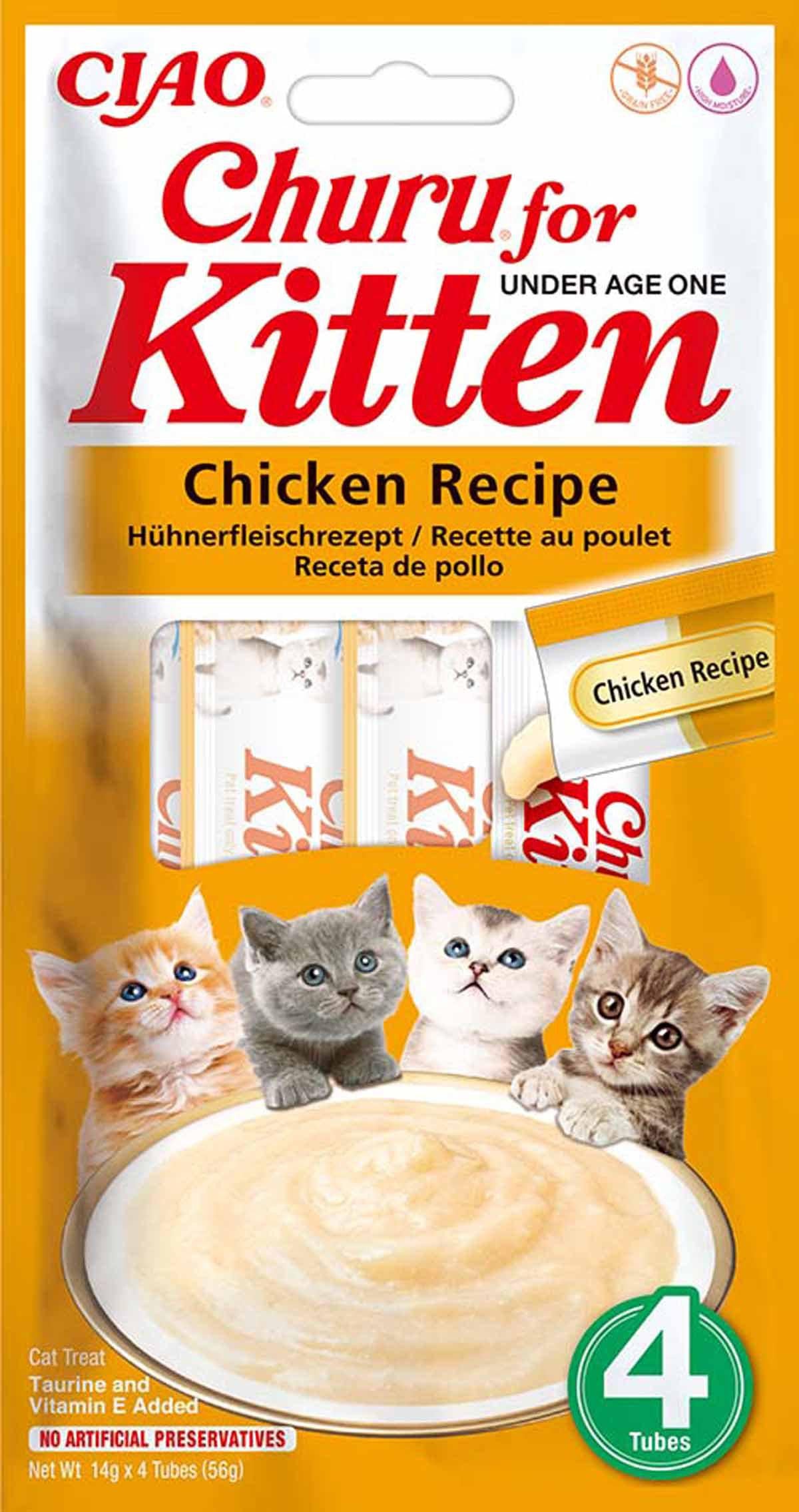 CHURU CHURU KITTEN CHICKEN 4ST UNDER AGE 1