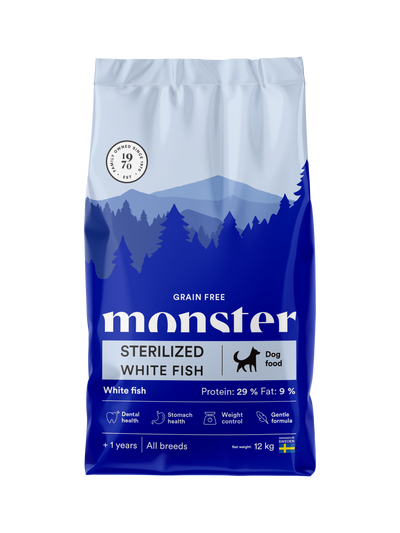 Monster Dog Grain Free Sterilized White Fish