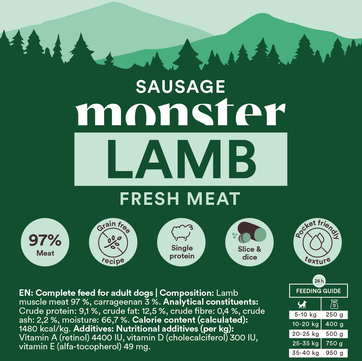 Monster Dog Sausage Lamb