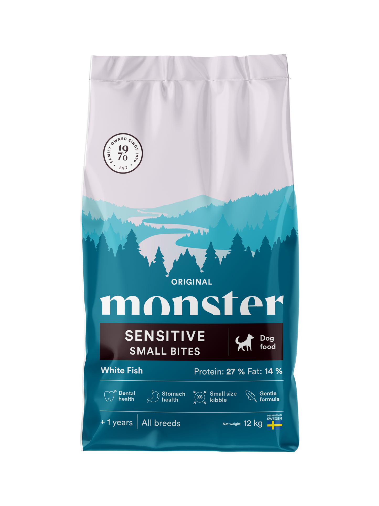 Monster Dog Original Sensitive White Fish Small bites