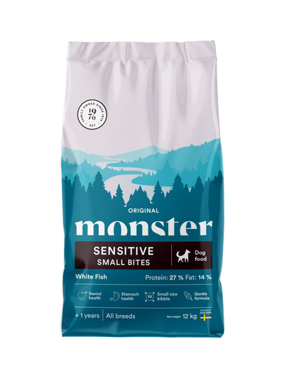 Monster Dog Original Sensitive White Fish Small bites