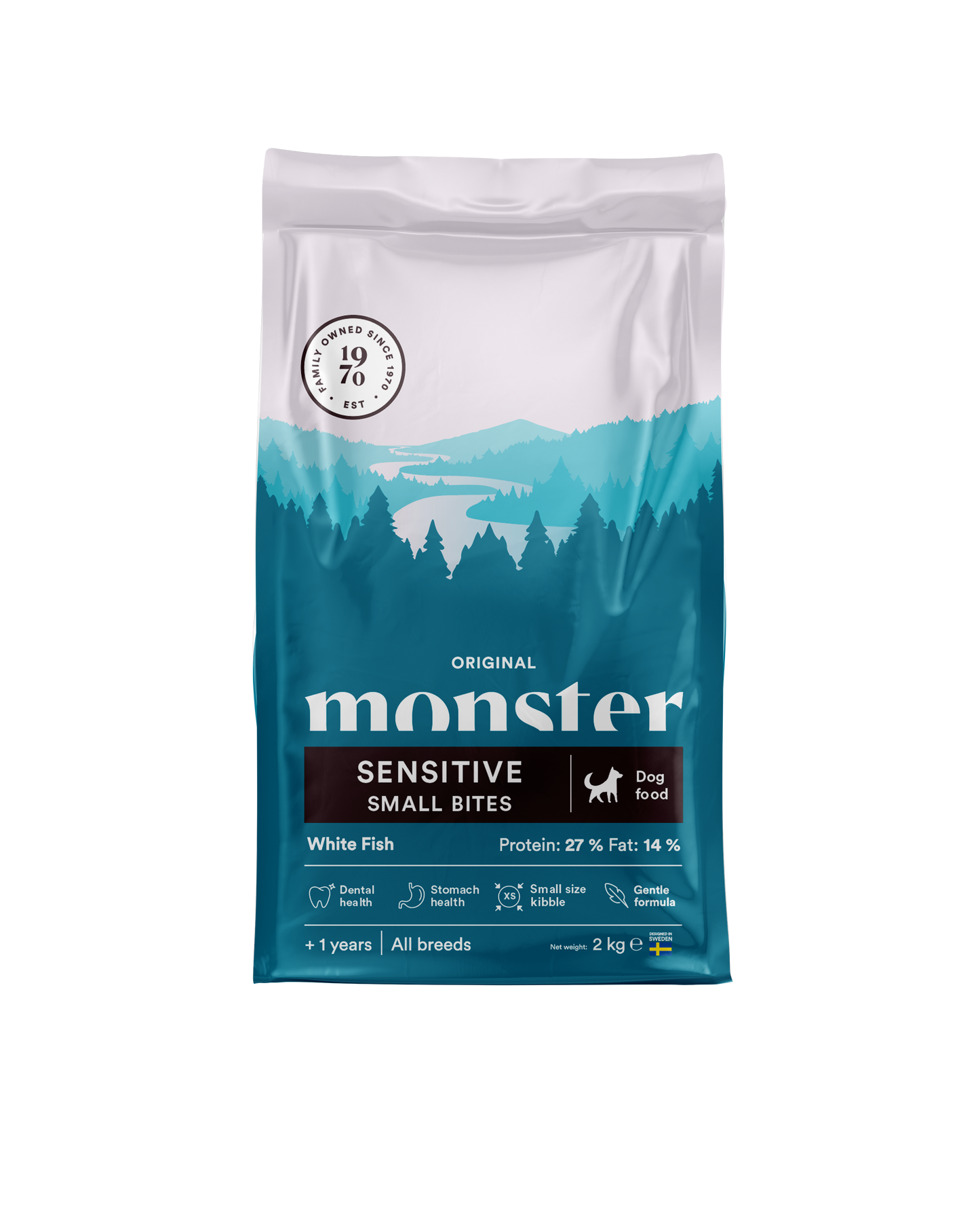 Monster Dog Original Sensitive White Fish Small bites