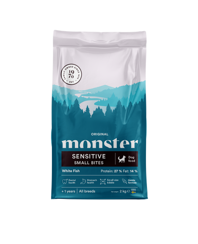 Monster Dog Original Sensitive White Fish Small bites