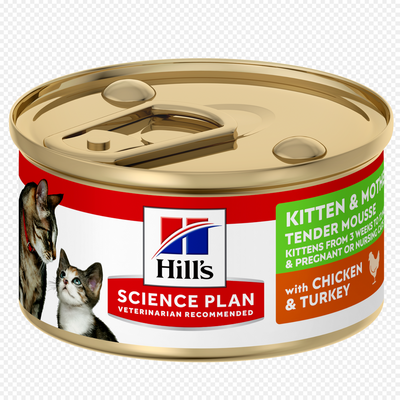 Hill's Science Plan Kitten & Mother Tender Mousse med kyckling och kalkon