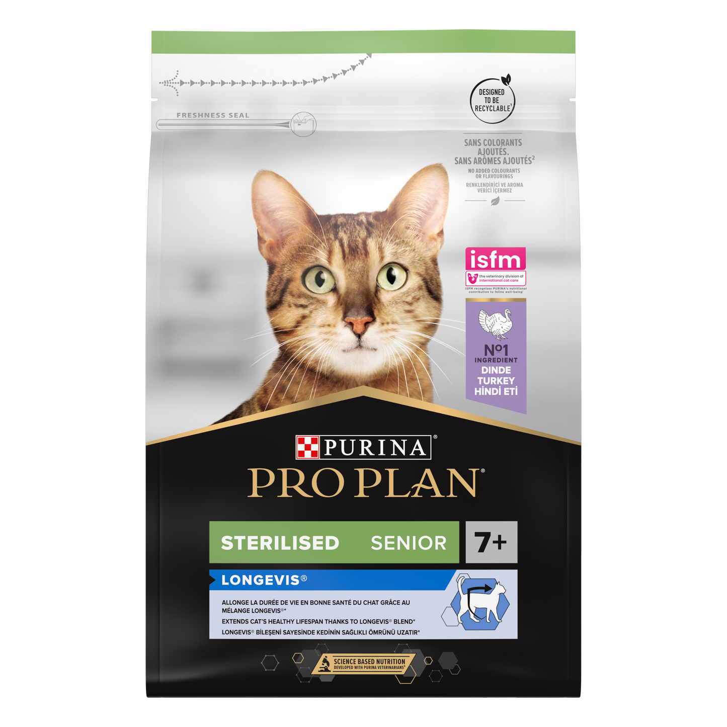 PURINA PRO PLAN Sterilised Senior 7+ LONGEVIS Rik på kalkon