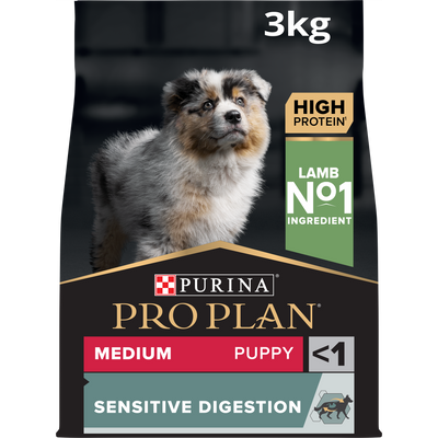 PURINA PRO PLAN Medium Puppy Sensitive Digestion Rikt på Lamm