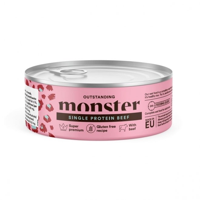 Monster Cat Adult Single Protein Beef Can