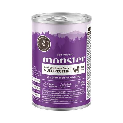 Monster Dog Multi Protein Beef/Chicken/Game Can