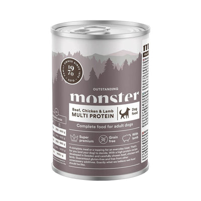 Monster Dog Multi Protein Beef/Chicken/Lamb Can